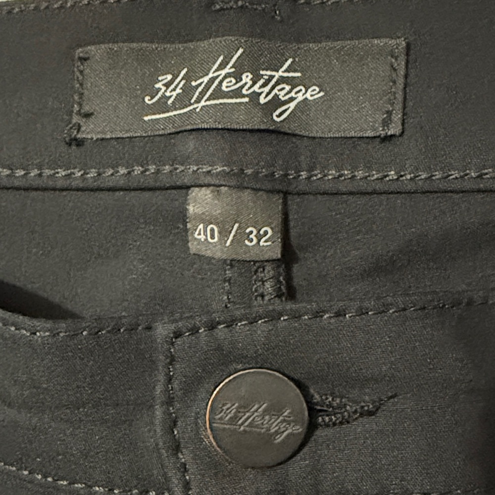 34 Heritage Black Pants - Picture 7 of 12